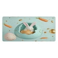thumbnail image 2 of Leather Keyboard and Mouse Desk Mat Office Desk Accessories Protective Office Desk Decor Desk Pad Mat for Gaming, Work from Home, Office Bunny in The Easter Egg 16.5" x 35.4", 2 of 9