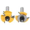 thumbnail image 4 of T Shape Rail and Stile Router Bit 1/2in Shank 3 Teeth Milling Cutter Woodworking Slotting Tool, 4 of 5