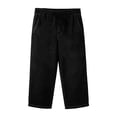 thumbnail image 3 of Miluxas Capris Pants for Girl Casual Summer Straight Wide Leg Loose Drawstring Elastic Waist Cropped Pants Black 9 Years, 3 of 8