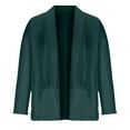 thumbnail image 4 of Women Blazer Jacket Business Casual Jackets Long Sleeve Lapel Cardigan Suit Jacket Open Front Slim Work Office Blazer, 4 of 7