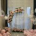 thumbnail image 5 of 1pcs Half Moon Wedding Arch Backdrop Stand, Balloon Arch For Ceremony Birthday Party Bride Shower, Metal Wedding Arch Backdrop Stand With Rectangular Base (6.9ft), 5 of 9