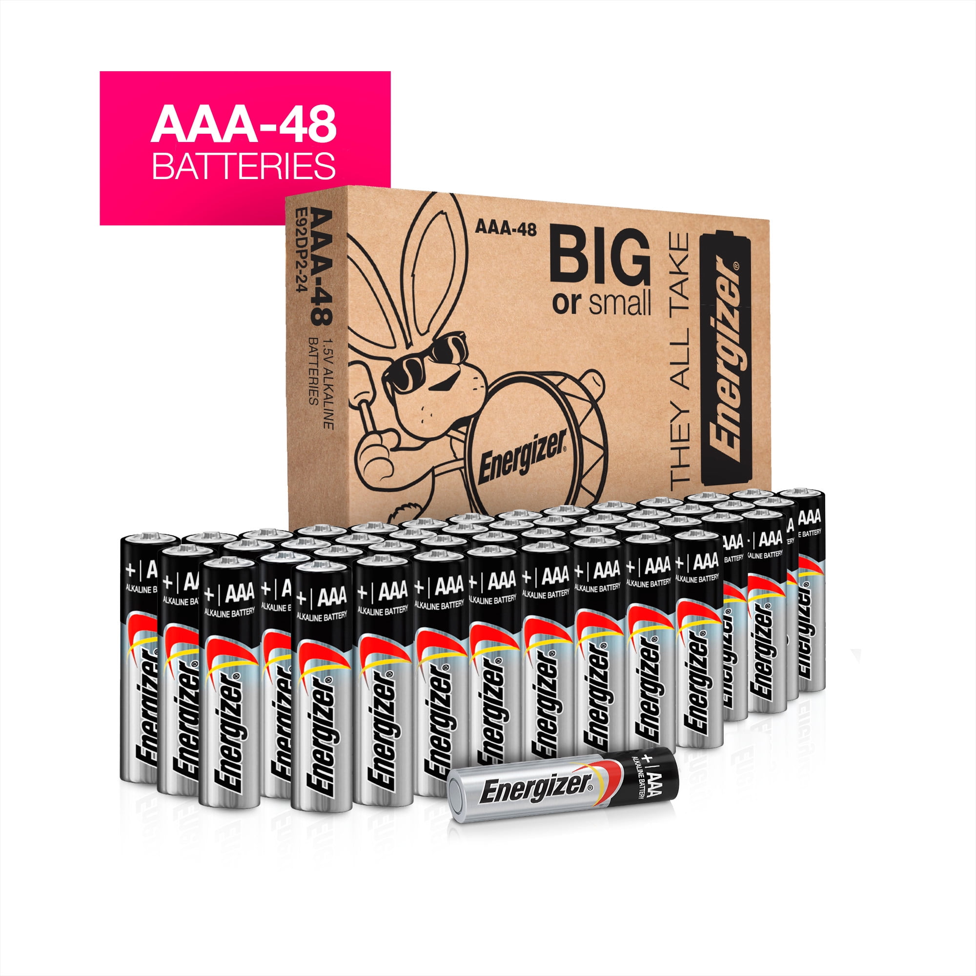 Energizer MAX AAA Batteries (48 Pack), Triple A Alkaline Batteries