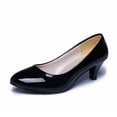thumbnail image 1 of Zapatos de tacón bajo para mujer, calzado de tacón suave, para oficina, trabajo, boda y fiesta, 1 of 5