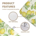 thumbnail image 5 of Summer Lemon Drying Mat Watercolor Fruit Yellow Lemon With Green Leaf Floral Dish Drying Mats for Kitchen Counter 18×24 Inch Microfiber Absorbent Dish Pad, 5 of 7