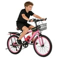 thumbnail image 2 of HONITANO Bicicleta de Montaña para Niños de 20 Pulgadas con Cambios y Frenos de Disco en Color Rosa, 2 of 9