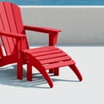 thumbnail image 2 of Polytrends  Laguna Hdpe All Weather Outdoor Patio Foldable Ottoman Red, 2 of 5