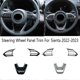 thumbnail image 2 of Silver Car Steering Wheel Panel Decoration Cover Trim Sticker For Sienta 2022-2023, 2 of 5