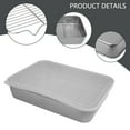 thumbnail image 4 of Bgsha Stainless Steel Baking Pan Tray With Cooling Rack Cover Set Cake Baking BBQ Pan Tray Plate Cooking Roasting Grilling Tool, 4 of 10