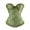 Green, variant on Women Floral Lace Up Corset Overbust Lingerie Waist Cincher Shapewear Top Plus Size Waist Slimming Bustier