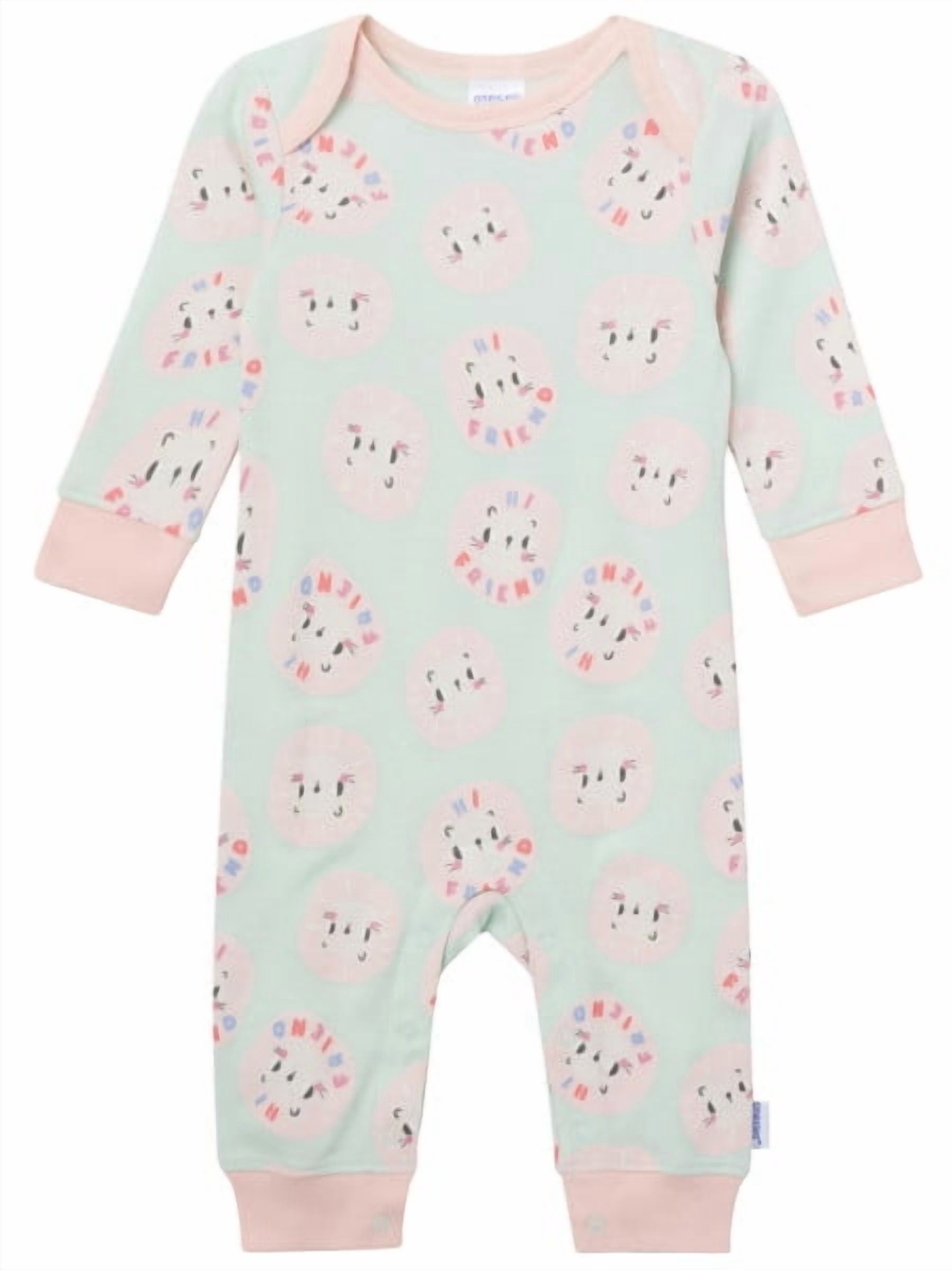 Baby Girl Onesies Brand 3-Pack Footless Pajama Set Sizes (Newborn-24 Months)