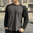 thumbnail image 5 of Mens Shirts Under $10 Mens Athletic Thermal T Shirts Fleece Crew Neck Long Sleeve Shirts Running Hiking Active Pullover Tops with Pocket, 5 of 5