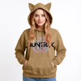 thumbnail image 4 of pop Huntrix Print Cat Ears Hoodie with De-mon Sweatshirt Huntrix Trendy Pullover All-over Print Fashion Casual Long Sleeve Sweatshirt Pullover Casual Streetwear L, 4 of 4