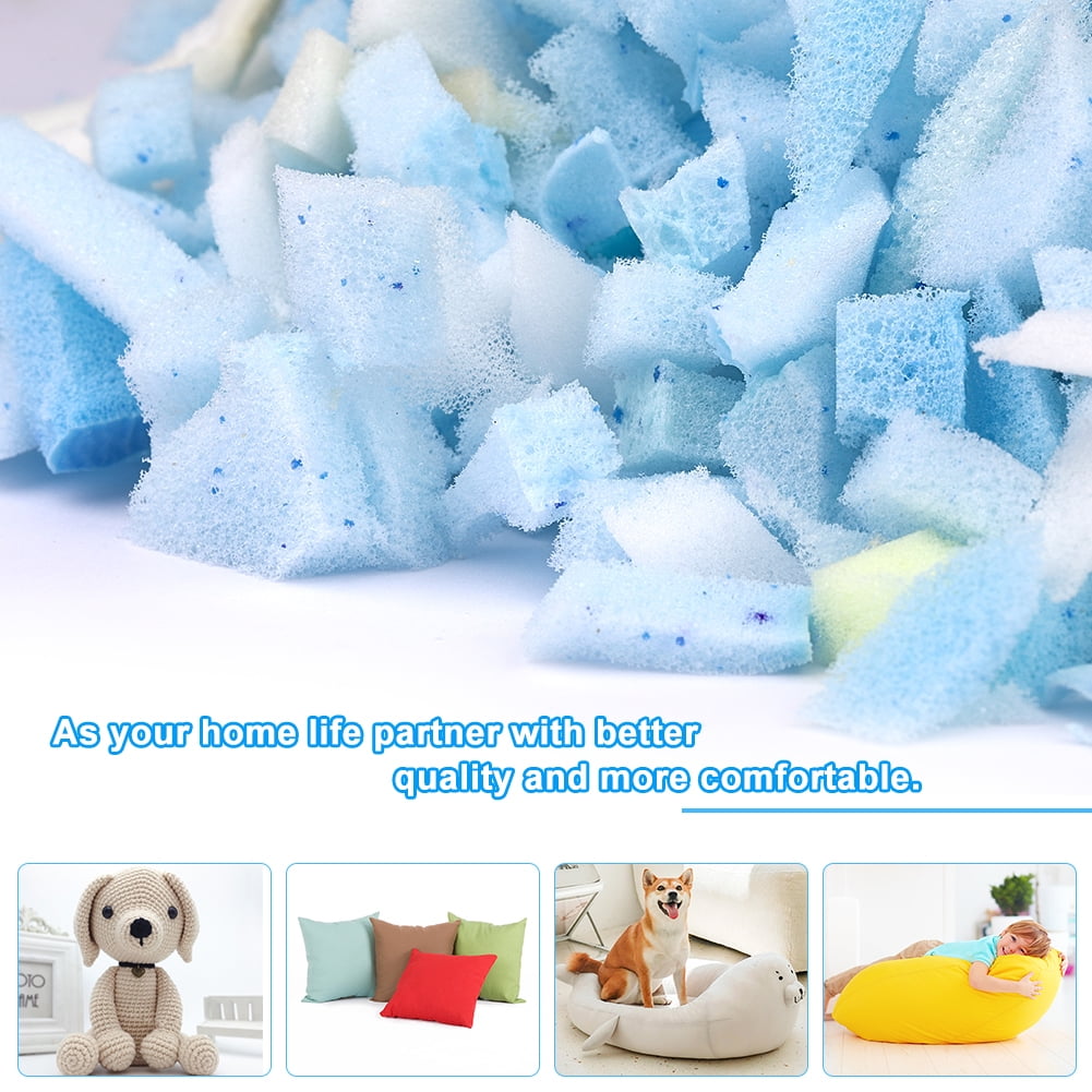 Jupean Fiber Fill,Foam Filling, for Pillow Stuffing, Couch Pillows,  Cushions 800g