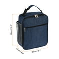 thumbnail image 2 of Unique Bargains Waterproof Lunch Bag Lunch Box with Pockets/Handle for Picnic, Blue, 2 of 8