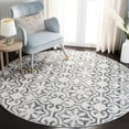 thumbnail image 2 of SAFAVIEH Isabella Eliza Geometric Floral Area Rug, Grey/Ivory, 5'3" x 7'7", 2 of 10