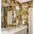 thumbnail image 3 of S4Sassy Wild Jungle Animals Wallpaper - Jungle Removable Wall Covering, 25" X 240" Self-Adhesive Vinyl Walls Paper, Decorative Wallwrap, Easy Diy Walls Covering For Bedroom, Living Room - Green, 3 of 8