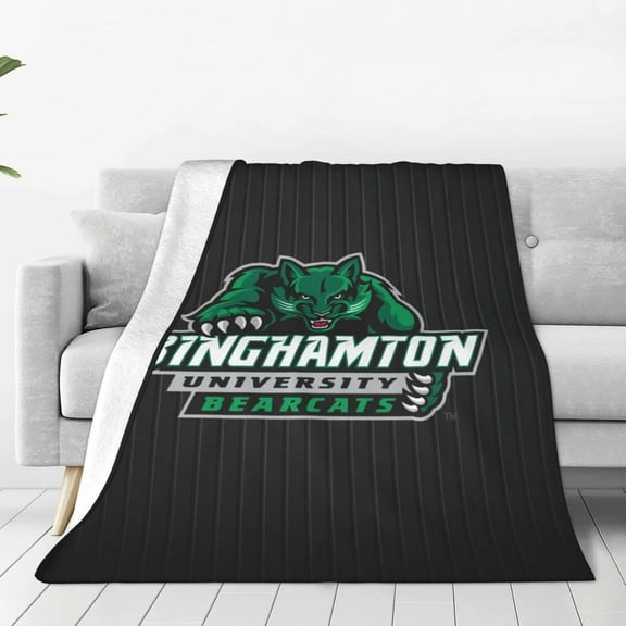 Binghamton University Queen Blanket Lightweight Blanket for Bed, Sofa Microplush - Ultra Soft Warm Blanket