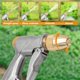 thumbnail image 4 of Pistola rociadora de manguera de jardín con boquilla de latón, perfecta para lavar autos y mascotas, regar césped, jardines y limpiar aceras., 4 of 5