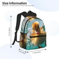 thumbnail image 2 of Pofeuu Underwater Swimming Duck Print Laptop Backpack Travel Canvas Backpack for School Lightweight and Comfortable Backpack College Backpack Schoolbag, 2 of 6
