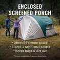 thumbnail image 2 of Coleman Cabin Camping Tent with Weatherproof Screen Room | 4 Person Cabin Tent with Enclosed Screened Porch, Evergreen, 2 of 5