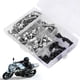 thumbnail image 1 of Kit De Pernos De Carenado De Motocicleta, 158 Piezas Por Juego, Kit De Reparación De Carenado, Kit De Llave De Junta De Pernos De Carenado Universal, Accesorio De Motocicleta, 1 of 7