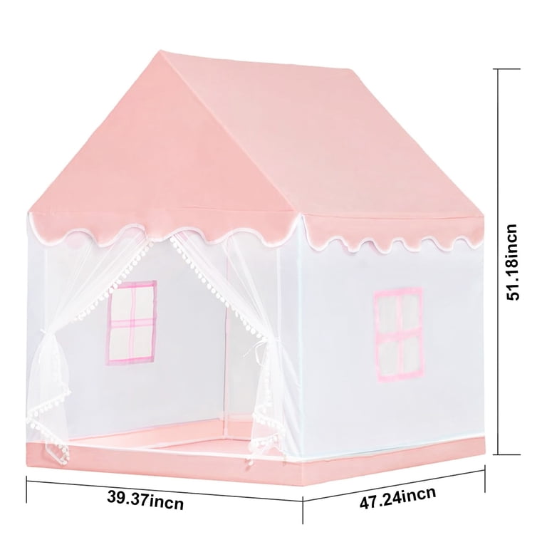 Keyahappy Princess Castle Play Tent with Lights, Pink photo 7