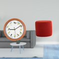 thumbnail image 2 of Reloj De Pared Con Forma De Pájaro Cantor, Taburete Otomano Con Reposapiés, Relojes De Pared Decorativos Para Cocina, Hogar, Oficina, Dormitorio, Guardería, Apartamento, Banco Cilíndrico., 2 of 8