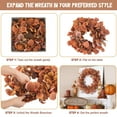 thumbnail image 7 of Scidweet Fall Wreaths for Front Door, 22" Artificial Eucalyptus Leaves Autumn Wreaths Modern Farmhouse Fall Decoration for Home, 7 of 7