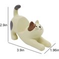 thumbnail image 3 of Soporte para teléfono móvil de escritorio, bonito gatito que se estira para la oficina, adorno para el hogar con manos libres, 3 of 5