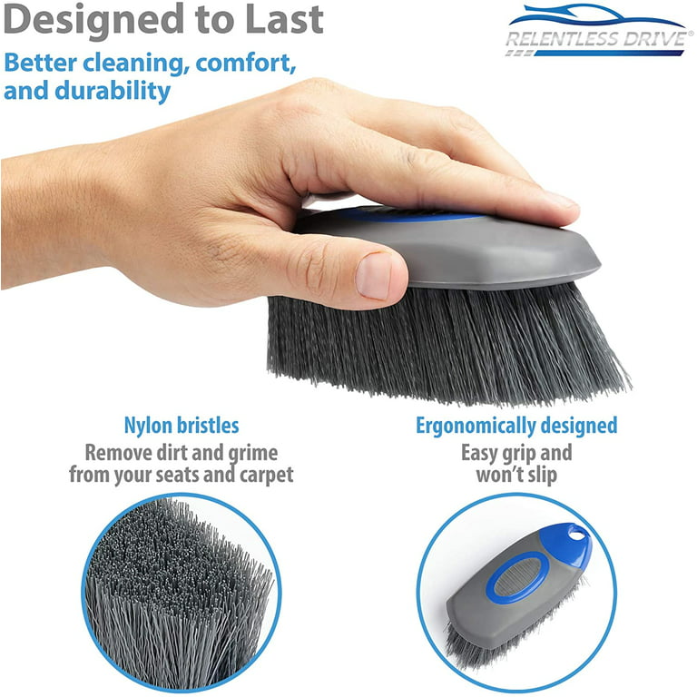 Garment & Upholstery Brush  Soft Bristle Laundry Brush for Stain