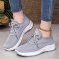 thumbnail image 2 of Sewkxo Womens Running Shoes Slip-on Walking Tennis Sneakers Lightweight Breathable Casual Soft Sole Mesh Workout Sports Shoes,Light Gray 39, 2 of 4