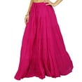 thumbnail image 3 of Phagun Jupe Longue Maxi Jupe Tenue de Plage Coton Tenue d'Été, 3 of 5