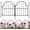 Black 1, variant on 10Pcs Decorative Garden Fence, Rustproof Metal No Dig Garden Fencing Border, Total 22 in(H) x 10.83 ft(L) Outdoor Animal Barrier,Arched