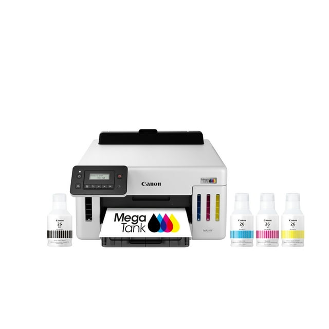 Impresora Canon MegaTank GX5120 inalámbrica, solo impresión, blanca