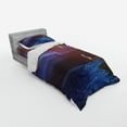 thumbnail image 3 of Ambesonne Fantasy Bedding Set 4 Pcs, Psychedelic Sky Star, Queen, Blue Purple, 3 of 3