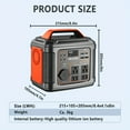 thumbnail image 6 of General  Portable Power Station, 300W 296Wh Power Supply Quick Charge/110V AC Outlets/DC Ports And LED Flashlight. Portable Generator for Outdoor Camping, Traveling, Hunting And Power Outages, 6 of 10