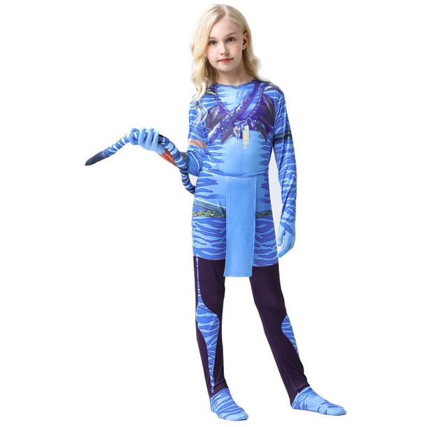 Disfraz de Avatar para niños, Alien, Avatar, el camino del agua, Navidad, Halloween, fiesta de máscaras
