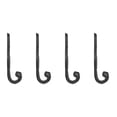 thumbnail image 7 of Danya B 4 Piece Dark Brown Iron Musical Note Treble Clef Wall Sculpture Utility Hooks, 7 of 7