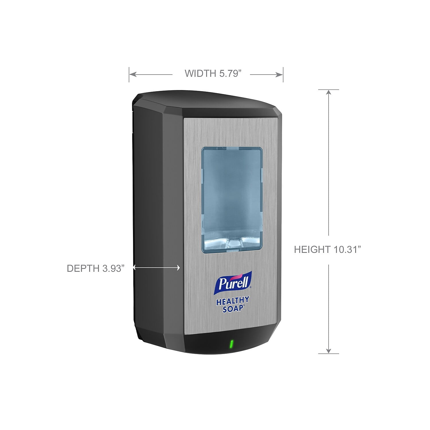 Soap Dispenser,Wall Mount,Automatic, Touch-Free, Graphite 6534-01