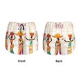 thumbnail image 6 of Uemuo Black African Woman Pattern Women's Athletic Shorts High Waisted Running Shorts with Liner Pockets Gym Elastic Workout Shorts-Large, 6 of 9