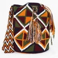 thumbnail image 1 of Onna Hand Woven Shoulder Bag, Ethnic Traditional Wayuu Mochila, Cotton, Crochet, 1 of 2