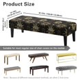 thumbnail image 3 of FUIALDOLG Dining Bench Cover Astronomy Lovers Decorative Stretch Bench Seat Slipcover with Elastic Band Rectangle Chair Cover for Home Living Room, 3 of 7