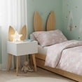 thumbnail image 2 of Buro Mesa Noche Blanco Conejo Recamara Niño Bebe Luz Led Mdf Mate Blanco, 2 of 5