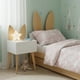 thumbnail image 2 of Buro Mesa Noche Blanco Conejo Recamara Niño Bebe Luz Led Mdf Mate Blanco, 2 of 5