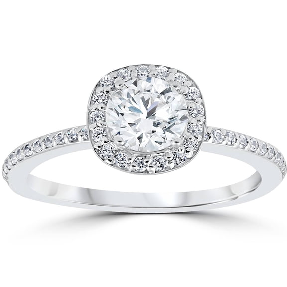 Butterfly Jewel Round Cut 1.7 Ct Moissanite Rings for Her - 14K Gold Plated Rings - Engagement Wedding Beautiful Hidden Halo Rings - Anniversary Rings Gifts for Wife - Birthday Gifts for Her