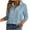 Light Blue, variant on felwors Blouse for Women Dressy Long Sleeve Button Down Shirts Business Casual Outfit Lightweight Solid/Printed Tops (Light Green, XXXL)