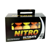 Nitro Golf Ultimate Distance Golf Balls, Assorted Colors, 45 Pack
