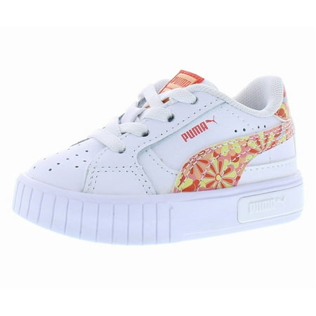 Puma Cali Star Flower Child Alternate Closure Infant/Toddler Shoes Size 4, Color: Puma White/Warm Earth