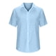 thumbnail image 4 of Cárdigan Para Mujer Botón de Moda Color Sólido Camisa de Manga Corta Cárdigan Superior Odeerbi  ODB129064, 4 of 5