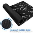 thumbnail image 6 of Long Mouse Pads for Desk,Black Cartoon Dinosaurs Fossils Pattern Desk Mats on Top Of Desks, Desk Mouse Pad Extra Large with 3mm Non-Slip Base and Stitched Edge for Gaming,Office,Work,Home 47.3"x23.6", 6 of 6